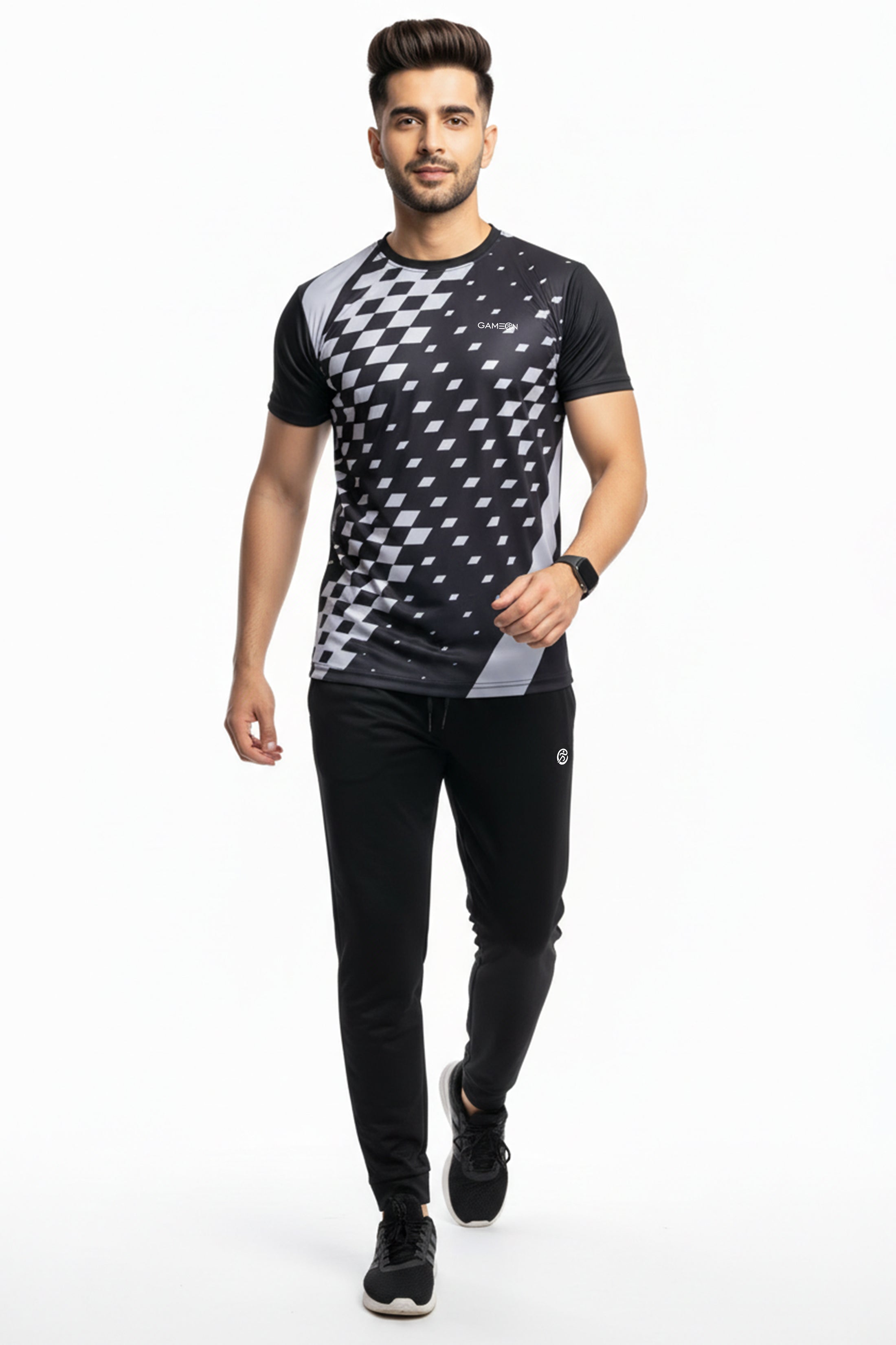 Modern Vibe Tracksuit – Grey & Black Block Edition