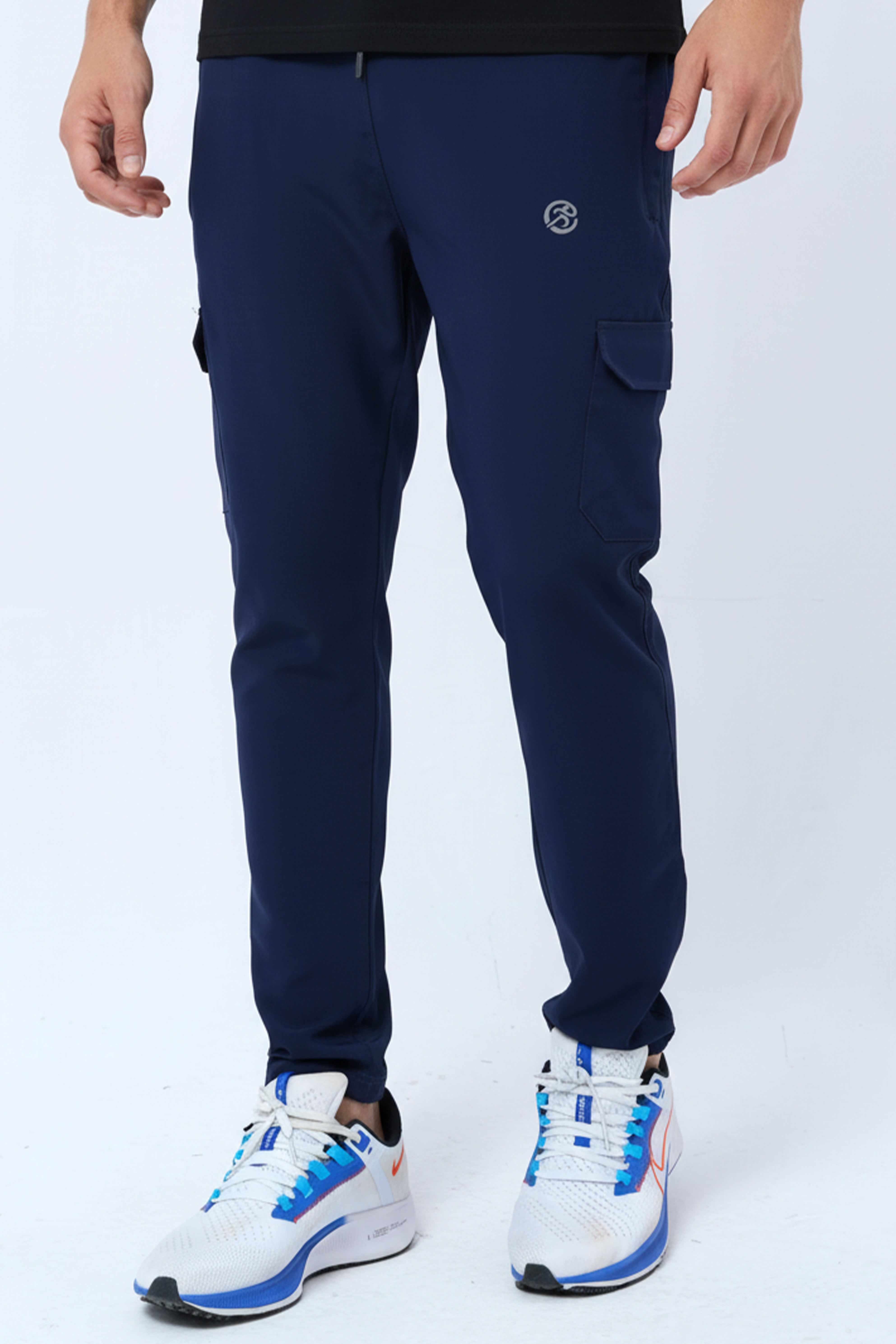 NavyCore Tapered Cargo Track Pants