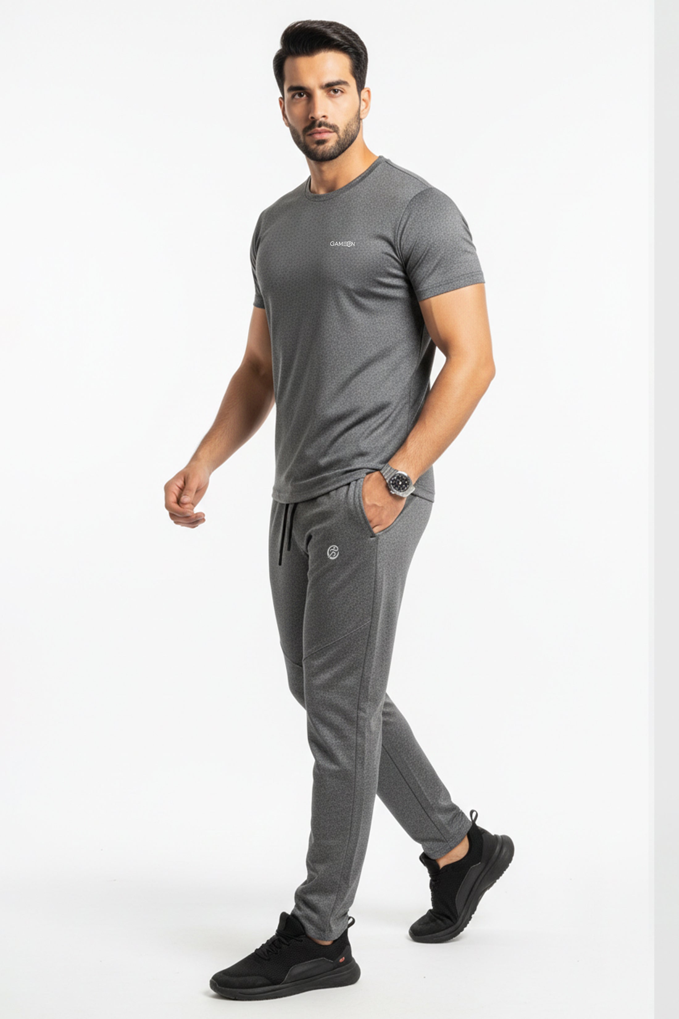 Imported Bold-Sleek Gray Storm Track Suit - Premium Imported Light Gray Polyester Track Suit Set