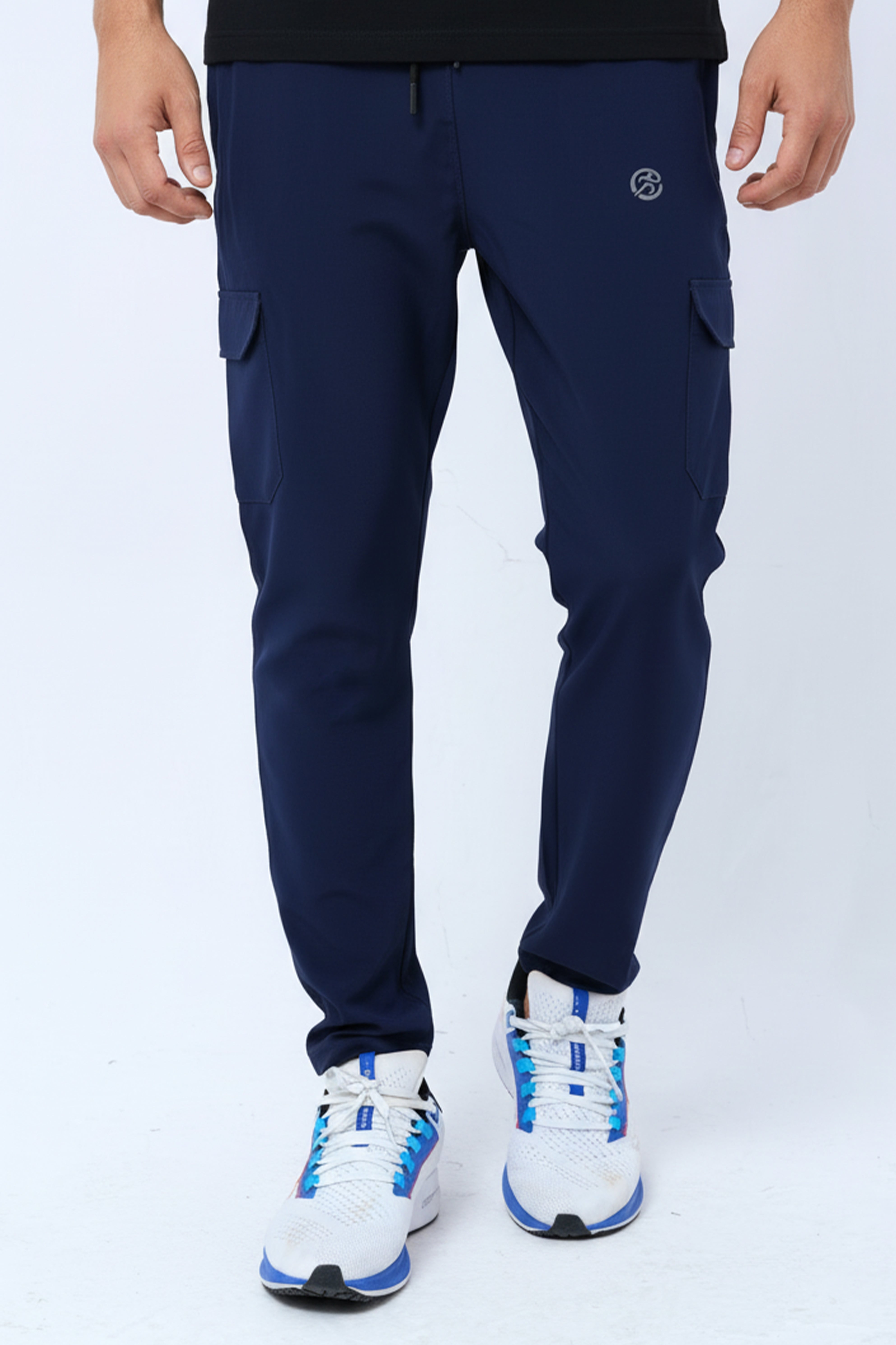 NavyCore Tapered Cargo Track Pants