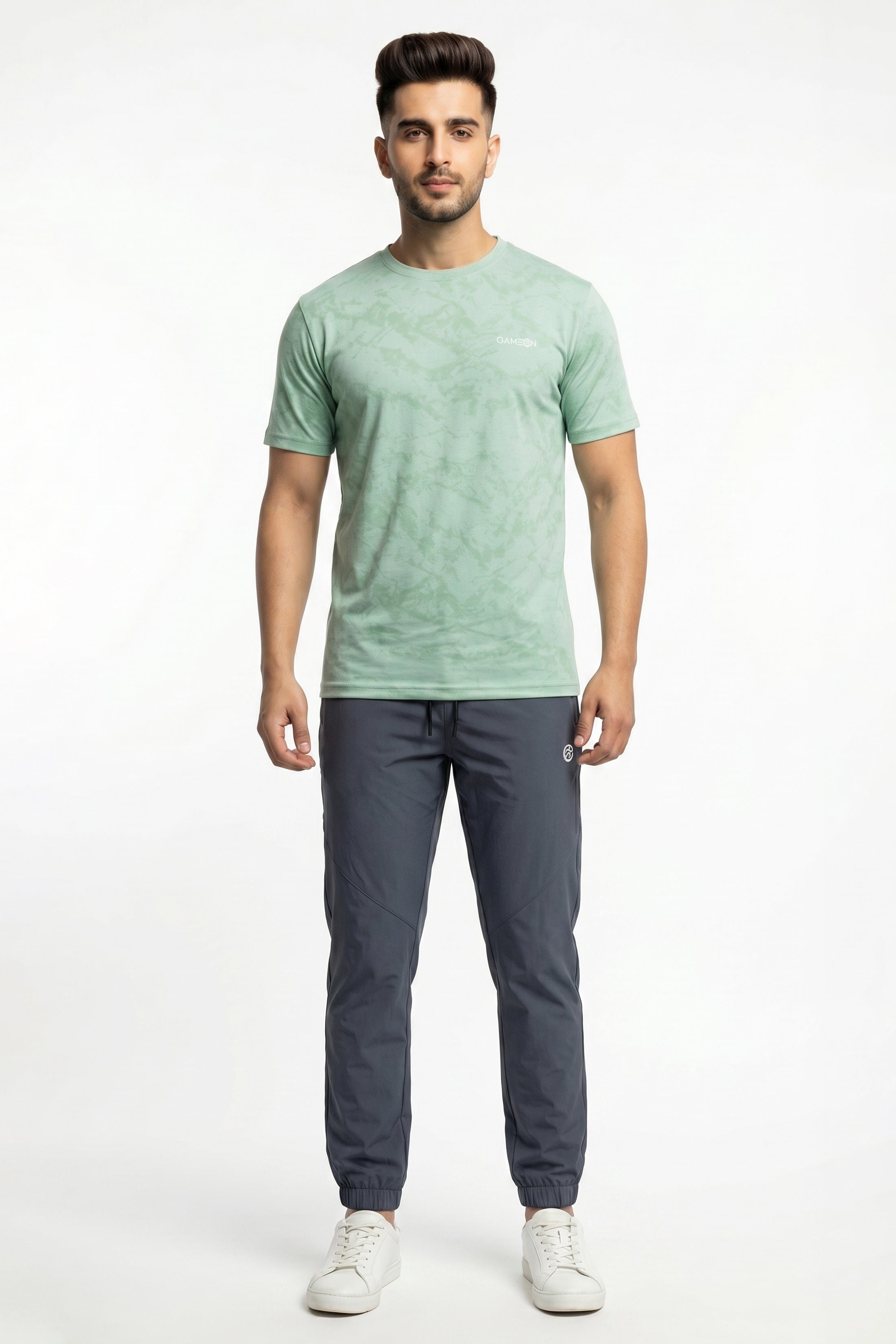 Imported Mint Grove Tracksuit - Premium Nod Mash Polyester Shirt + Excutive Micro Strech Narrow Fit Gray Trouser