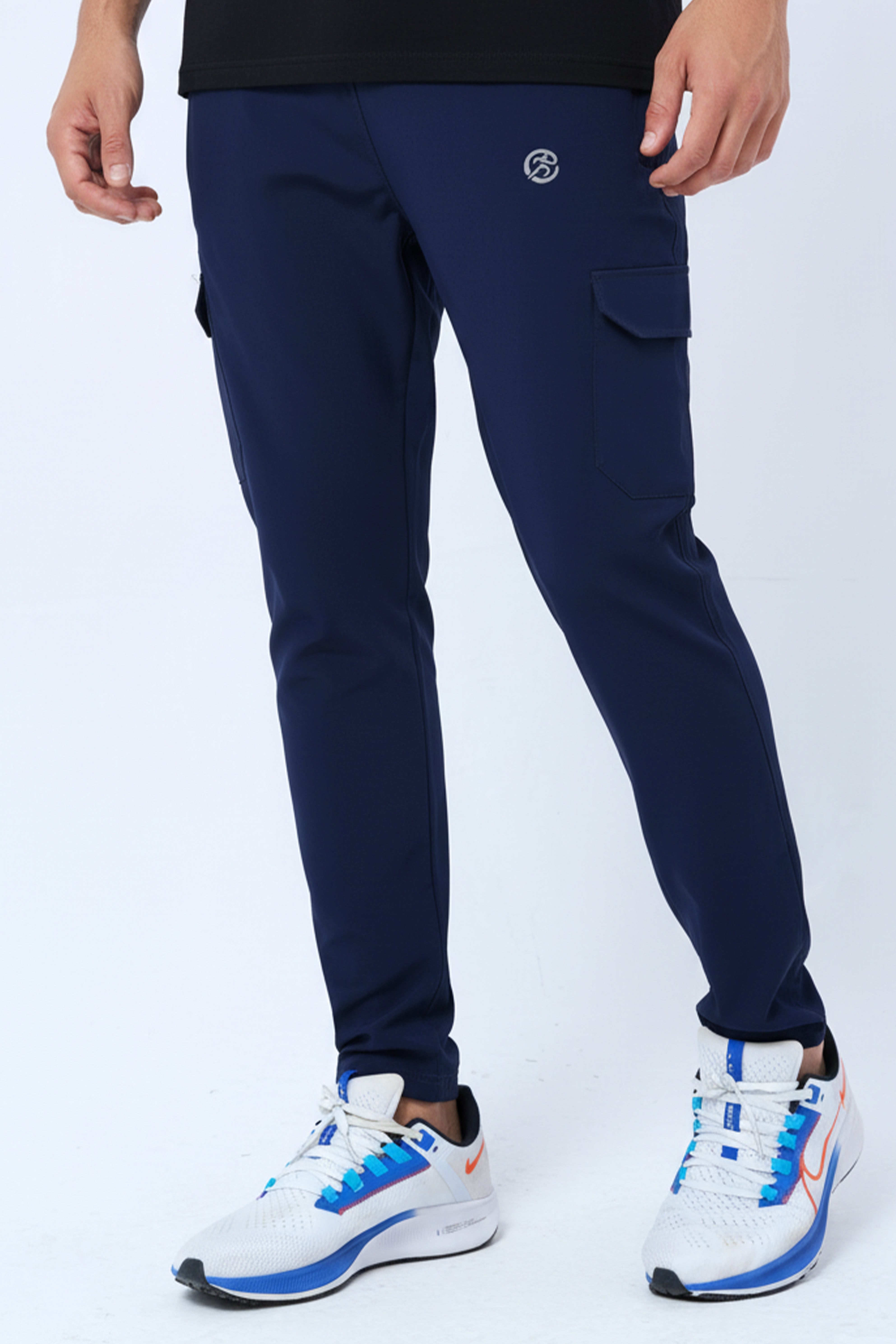 NavyCore Tapered Cargo Track Pants