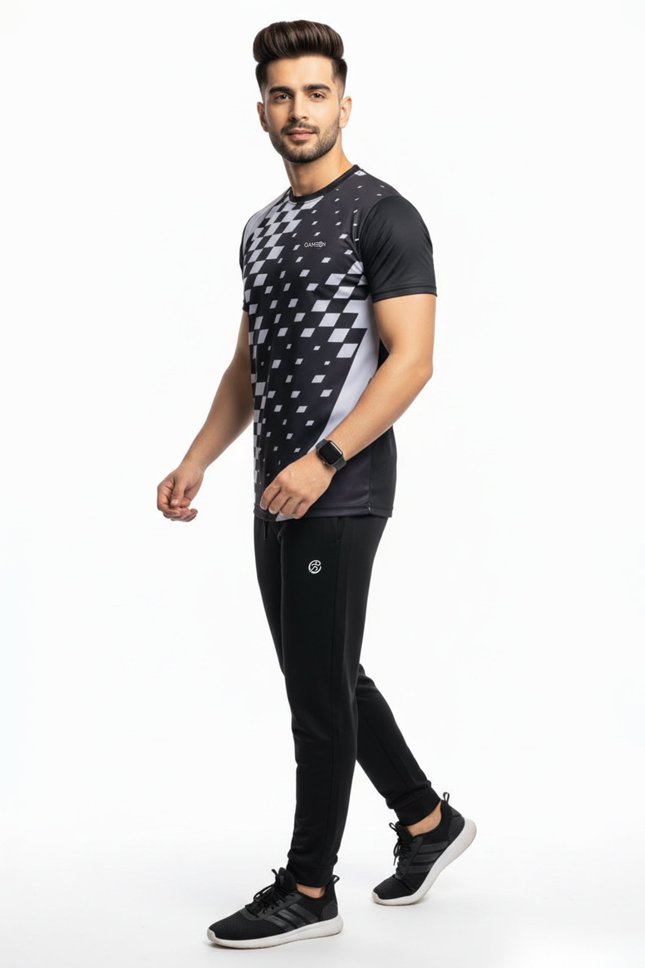 Modern Vibe Tracksuit – Grey & Black Block Edition