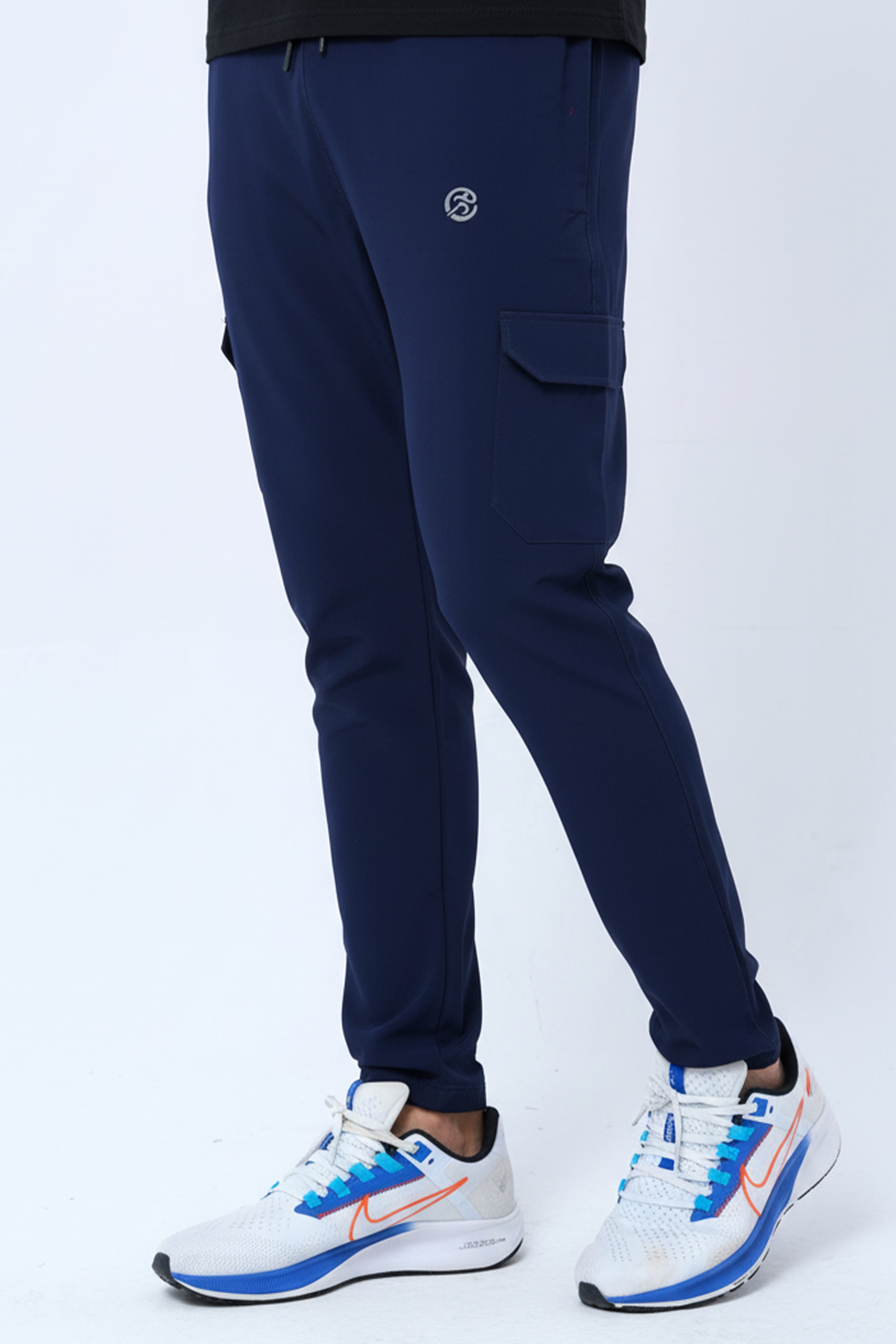 NavyCore Tapered Cargo Track Pants