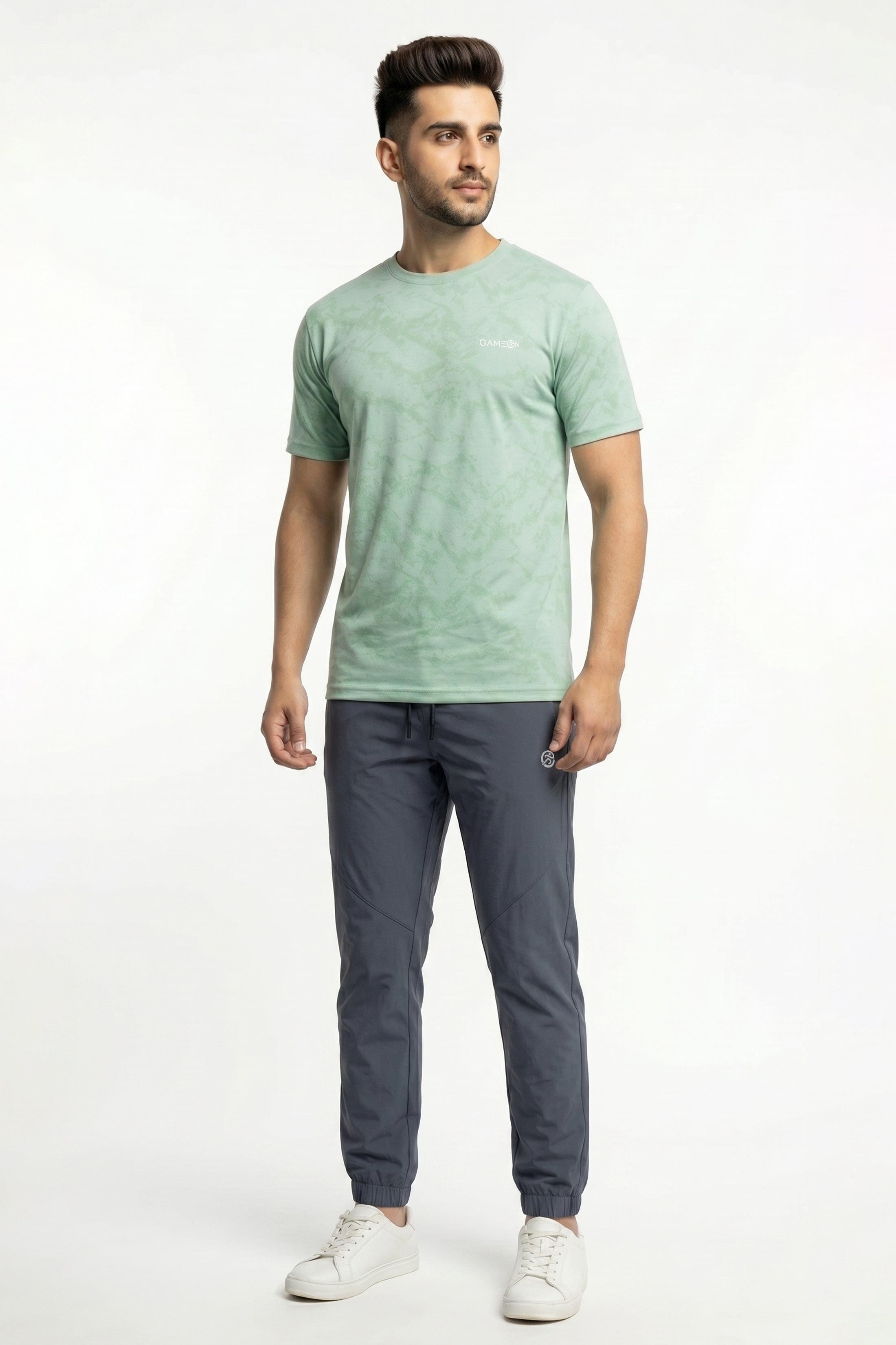 Imported Mint Grove Tracksuit - Premium Nod Mash Polyester Shirt + Excutive Micro Strech Narrow Fit Gray Trouser