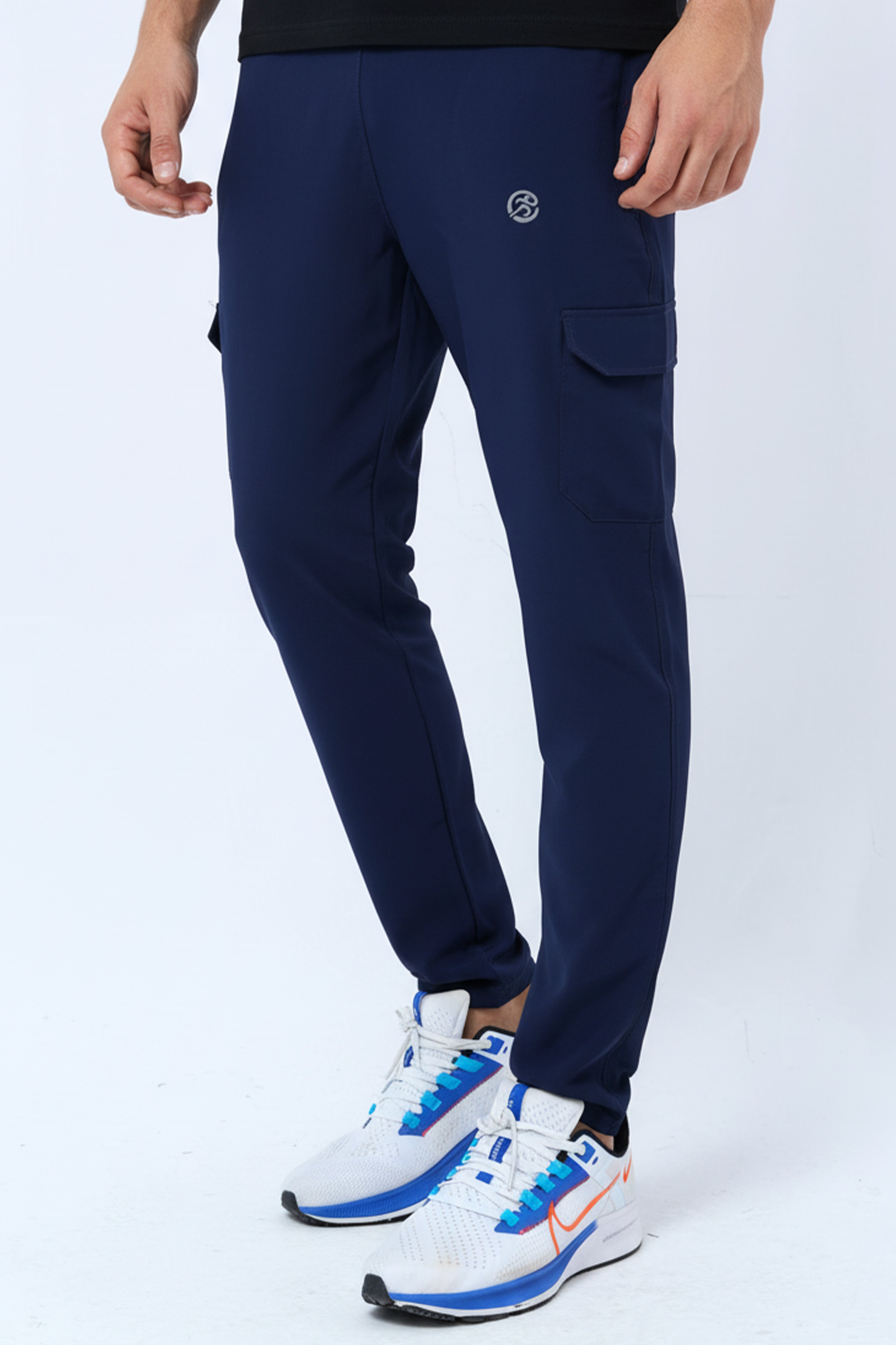 NavyCore Tapered Cargo Track Pants