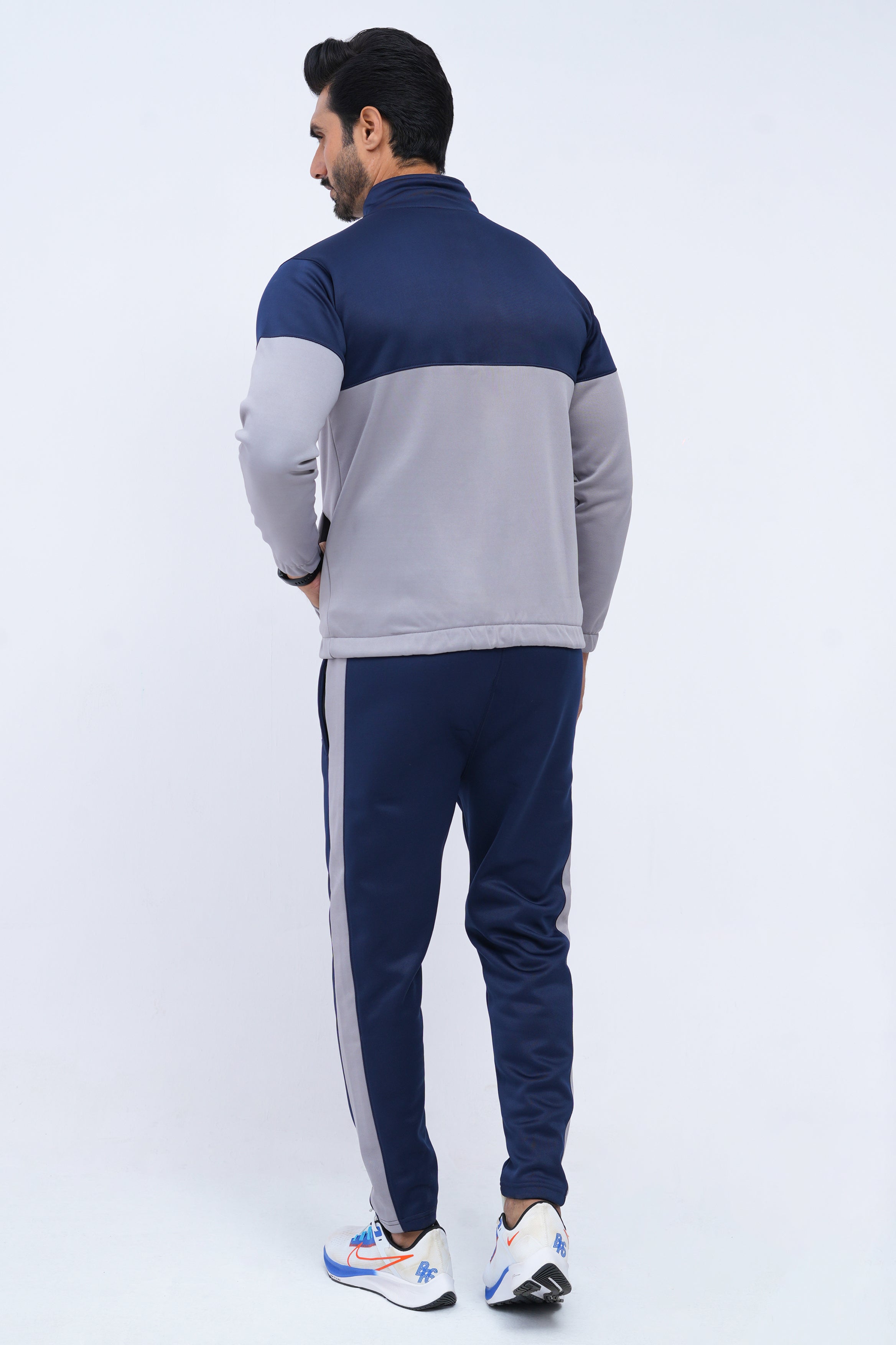 Urban Sprint Tracksuit – Navy & Grey