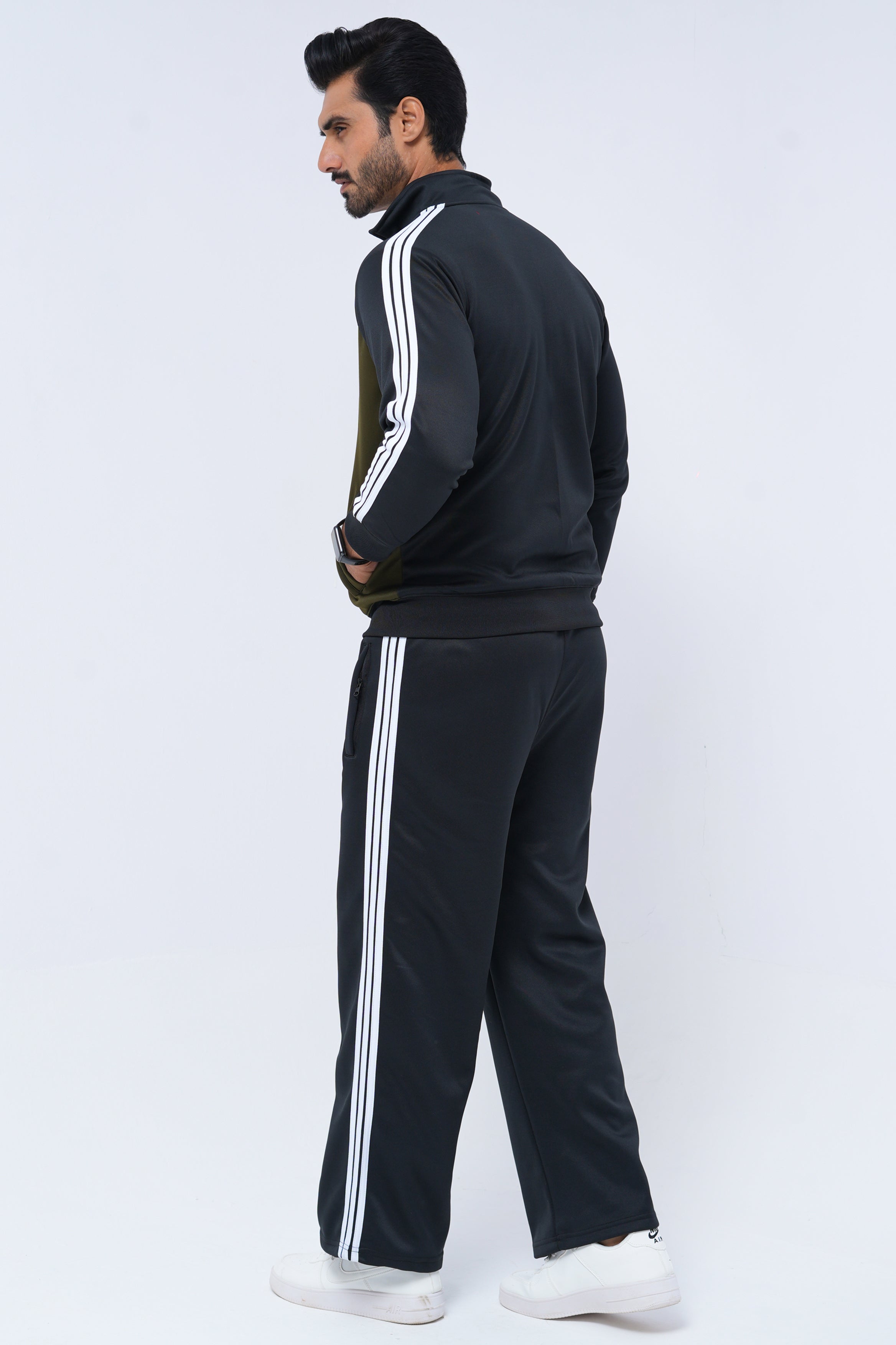 Impression Tracksuit – Olive & Black