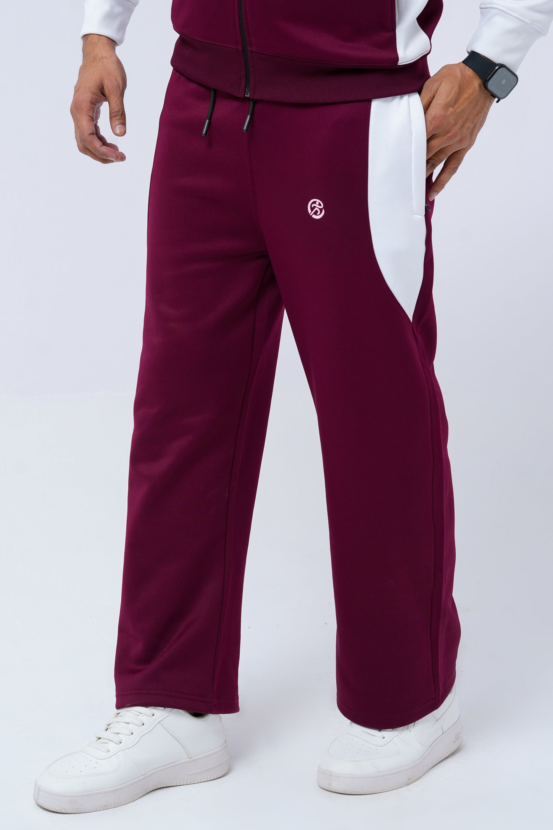 GameOn Burgundy & White Tracksuit