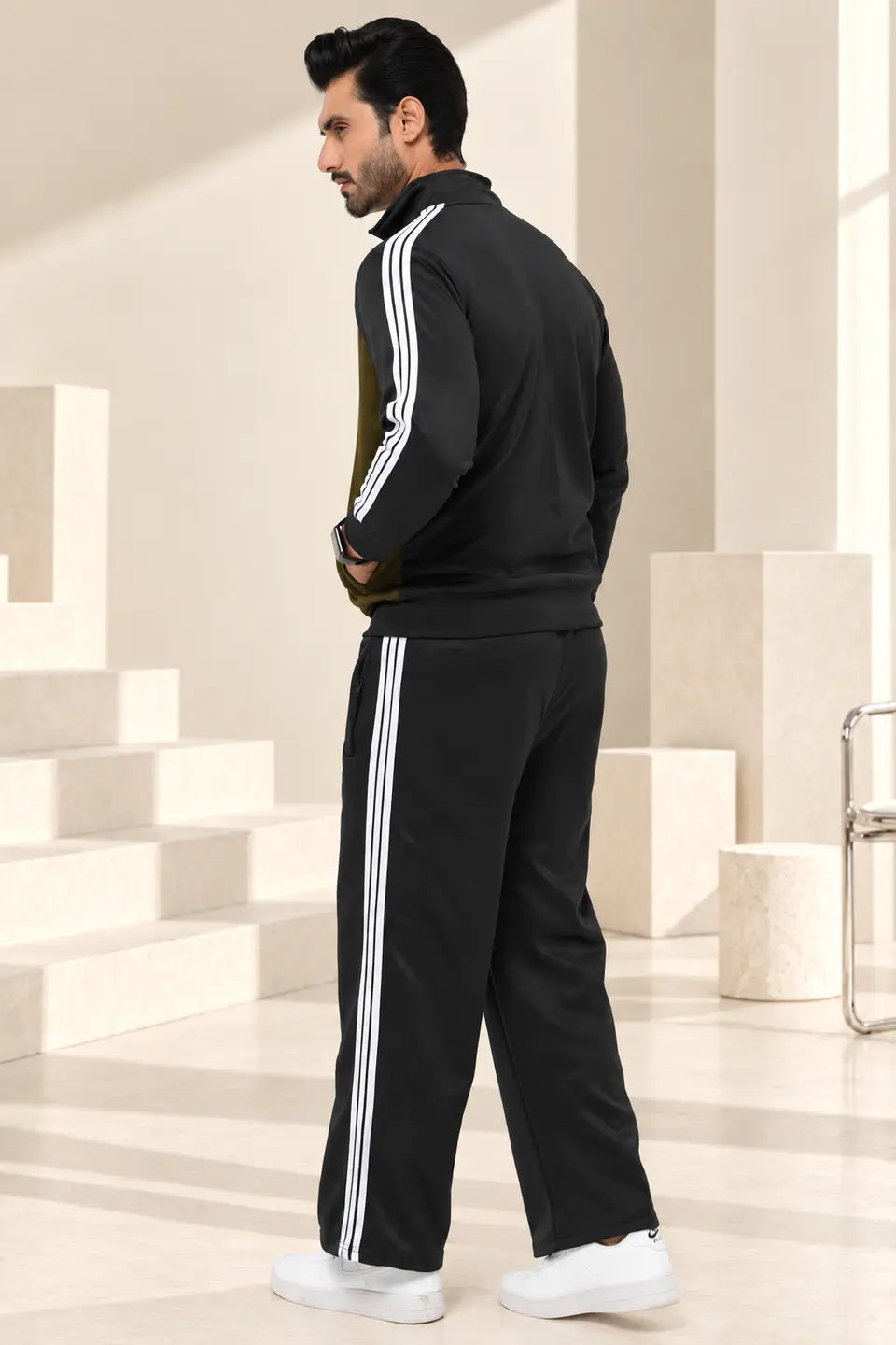 Impression Tracksuit – Olive & Black