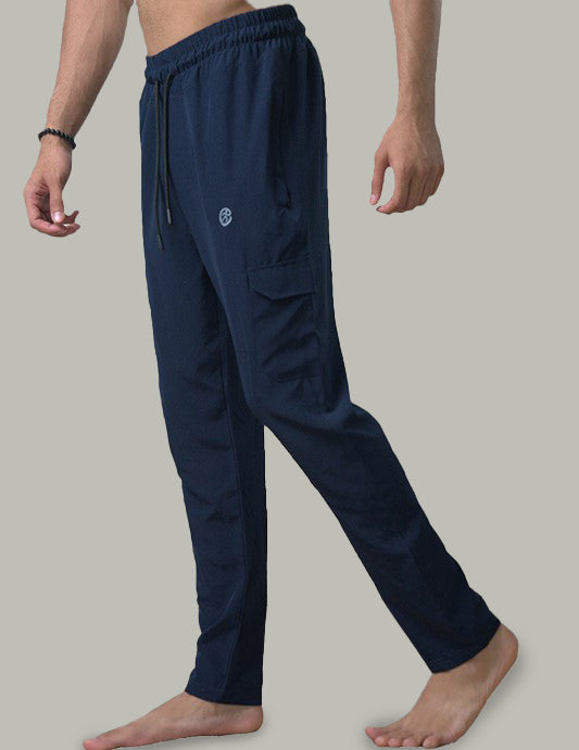 NavyCore Tapered Cargo Track Pants
